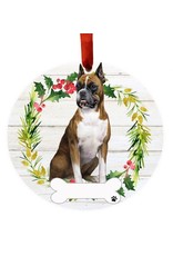 E&S Pets Boxer Full Body Wreath Ornament