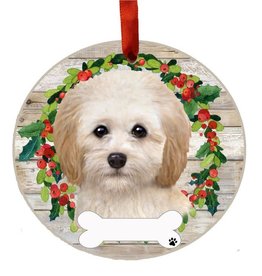 E&S Pets Cockapoo Wreath Ornament