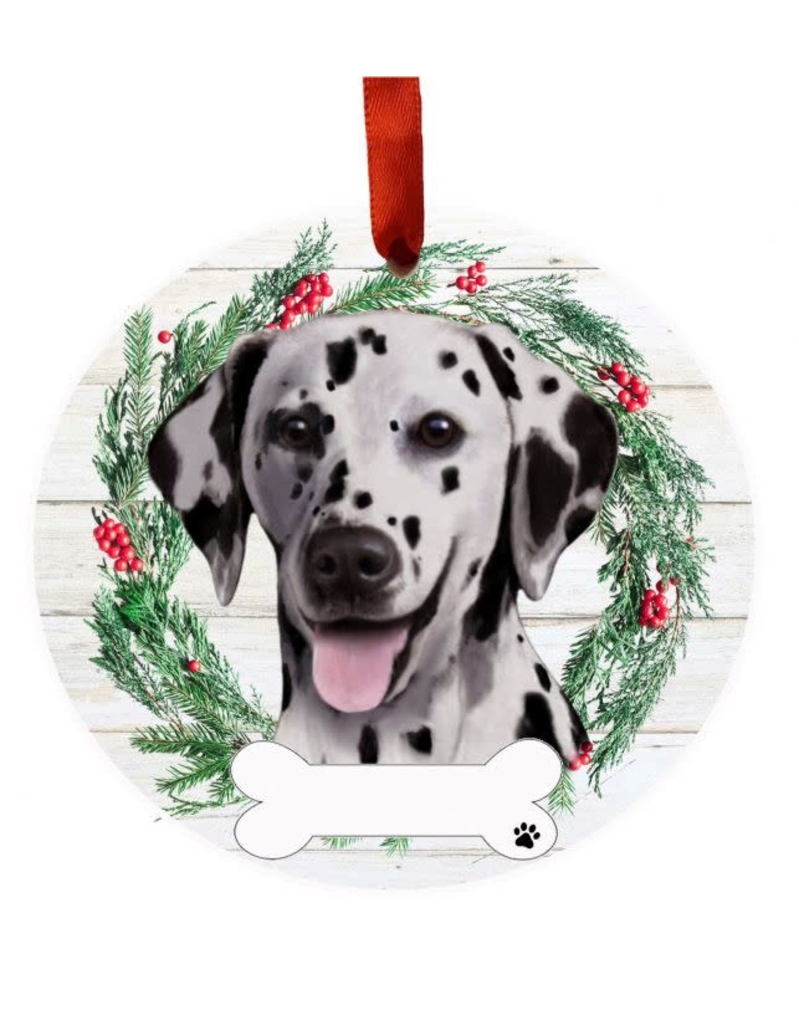 E&S Pets Dalmatian Wreath Ornament