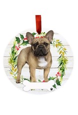 E&S Pets French Bulldog Full Body Wreath Ornament