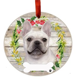 E&S Pets French Bulldog Wreath Ornament