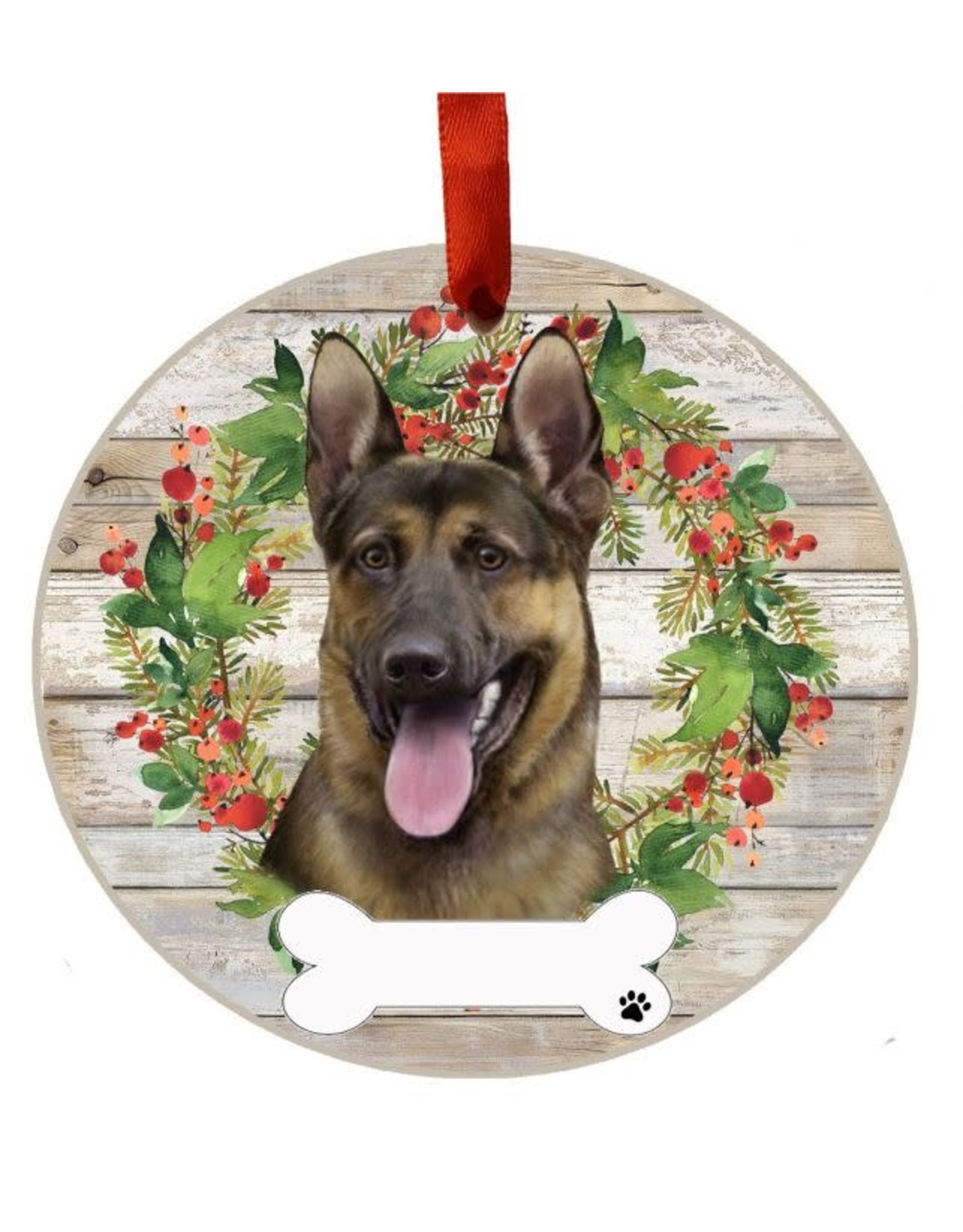 E&S Pets German Shepherd Wreath Ornament