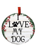 E&S Pets I Love My Dog Wreath Ornament
