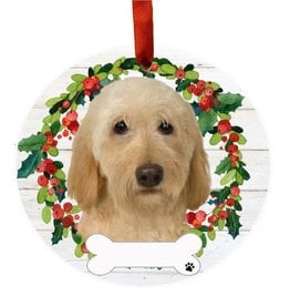 E&S Pets Labradoodle Wreath Ornament