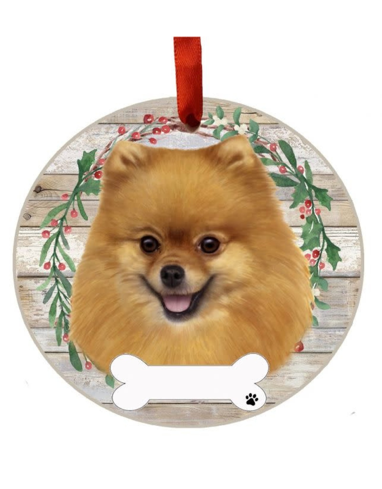 E&S Pets Pomeranian Wreath Ornament