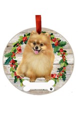 E&S Pets Pomeranian Full Body Wreath Ornament