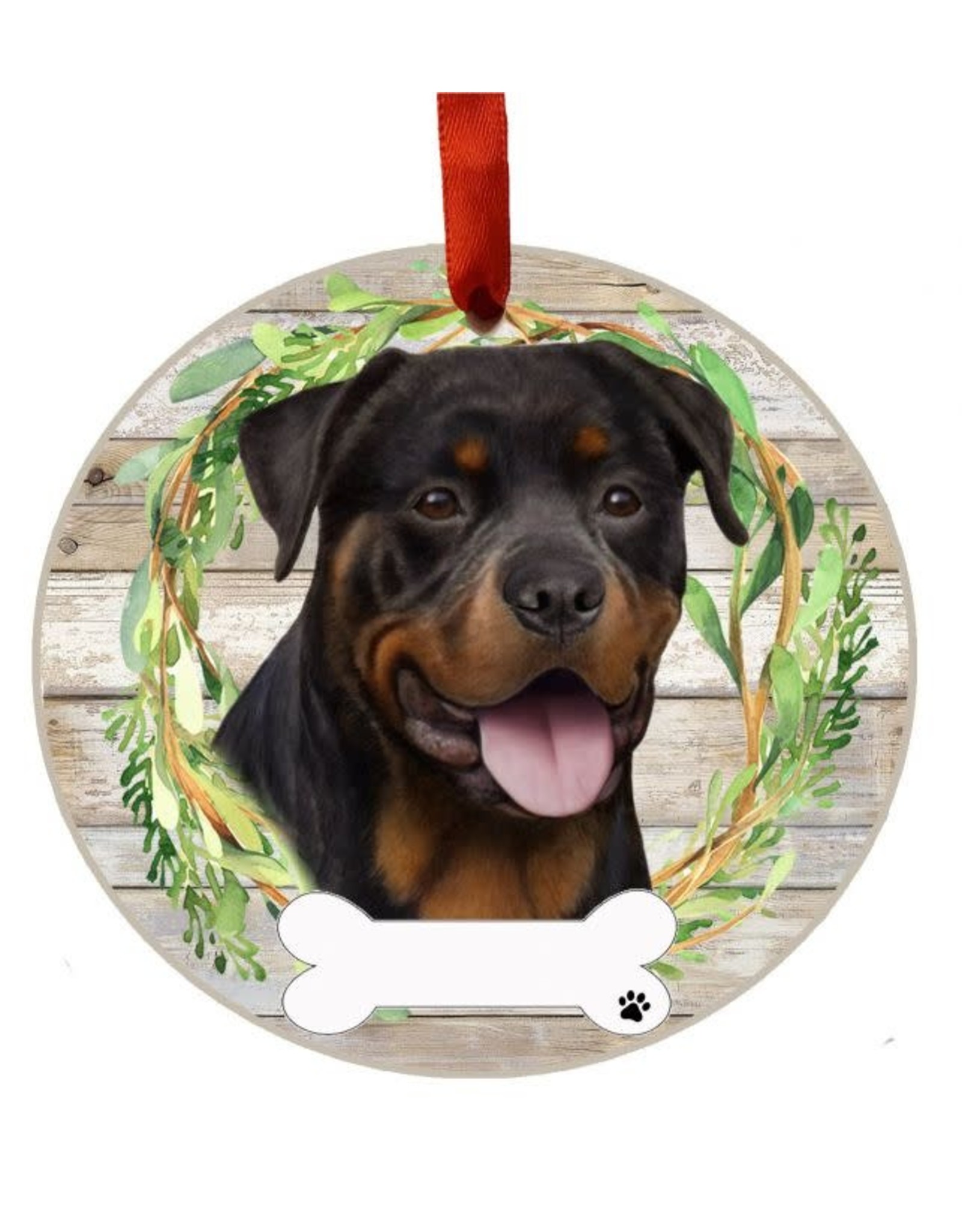 E&S Pets Rottweiler Wreath Ornament