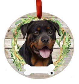 E&S Pets Rottweiler Wreath Ornament