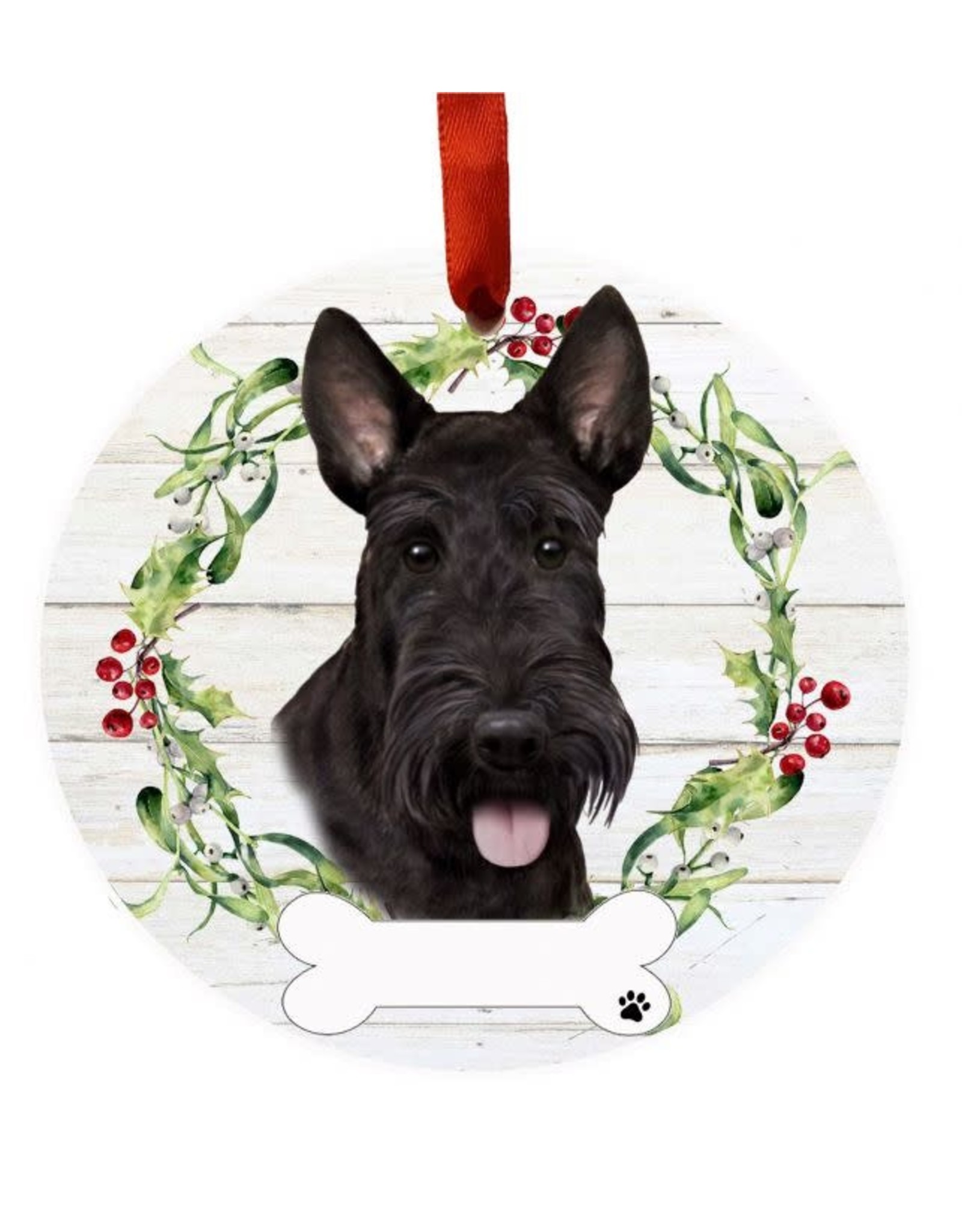 E&S Pets Scottish Terrier Wreath Ornament