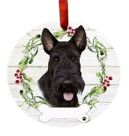 E&S Pets Scottish Terrier Wreath Ornament