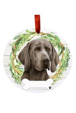 E&S Pets Weimaraner Wreath Ornament