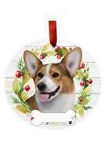 E&S Pets Welsh Corgi Wreath Ornament