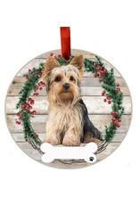 E&S Pets Yorkie Full Body Wreath Ornament