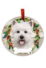 E&S Pets Westie Wreath Ornament