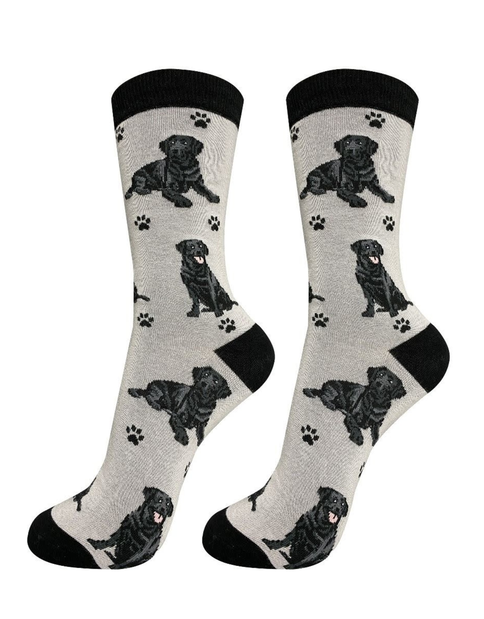 E&S Pets Full Body Black Labrador Socks