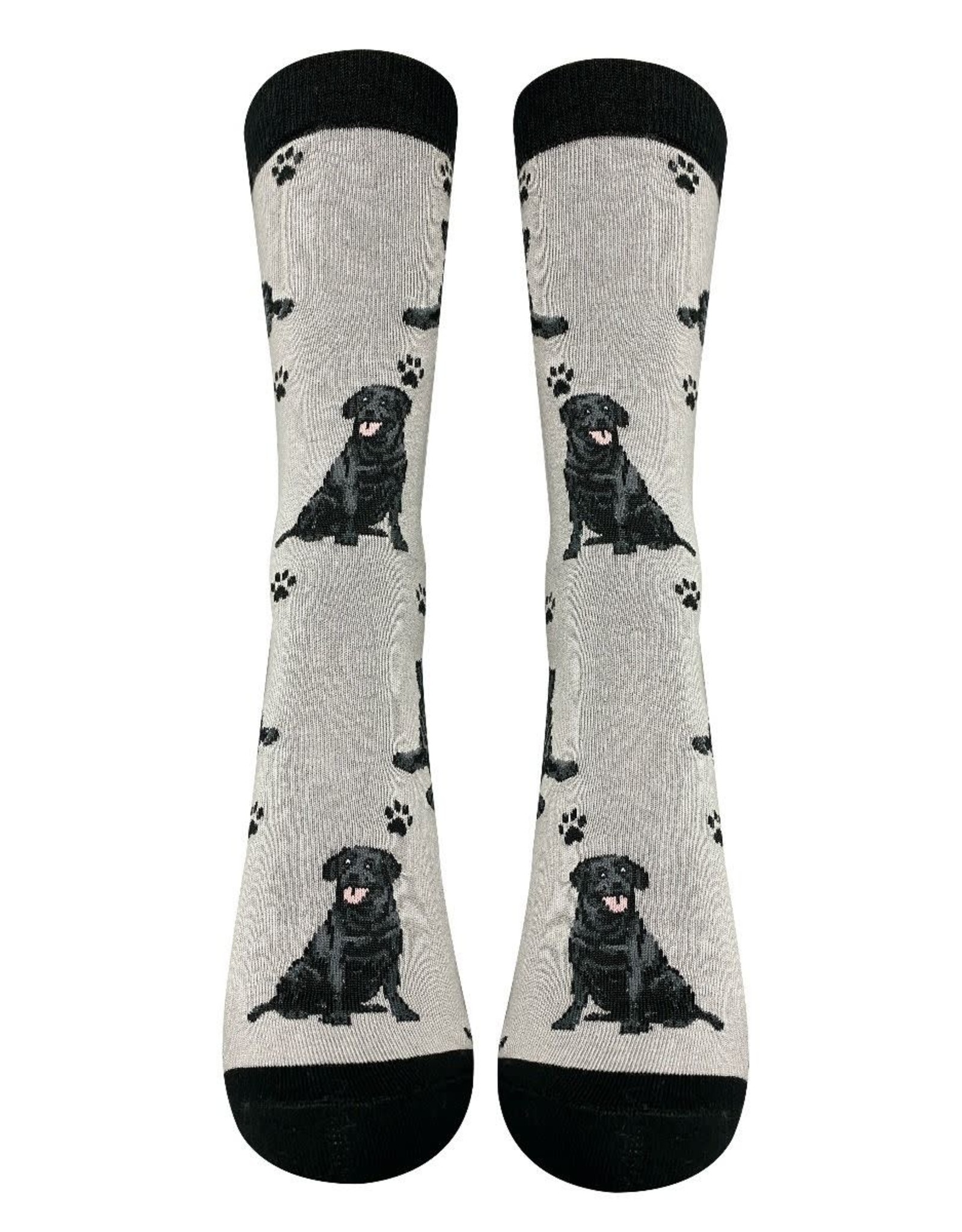 E&S Pets Full Body Black Labrador Socks