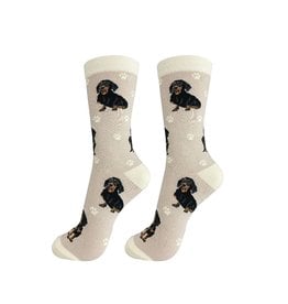 E&S Pets Full Body Black Dachshund Socks