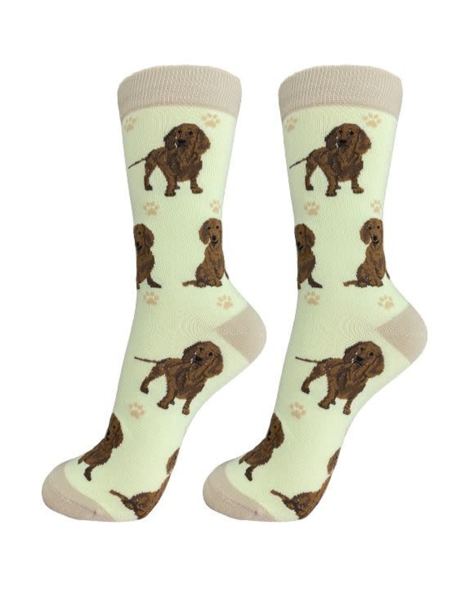 E&S Pets Full Body Red Dachshund Socks