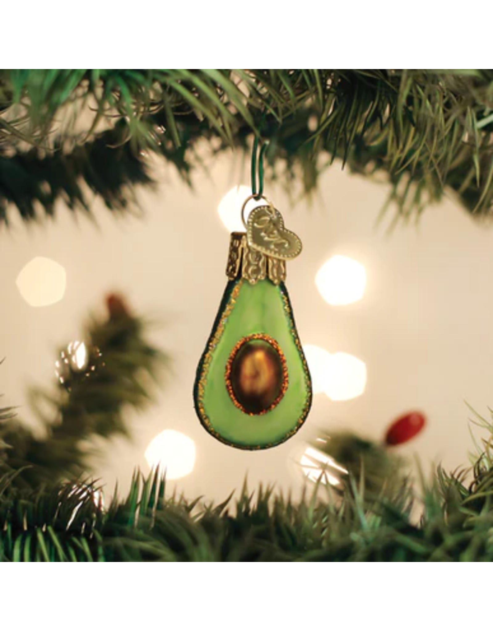 Old World Christmas Mini Avocado Ornament