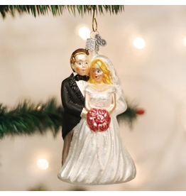 Old World Christmas Bridal Couple Ornament