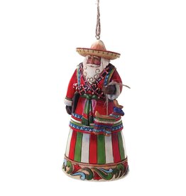 Jim Shore "Feliz Navidad" Mexican Santa Ornament