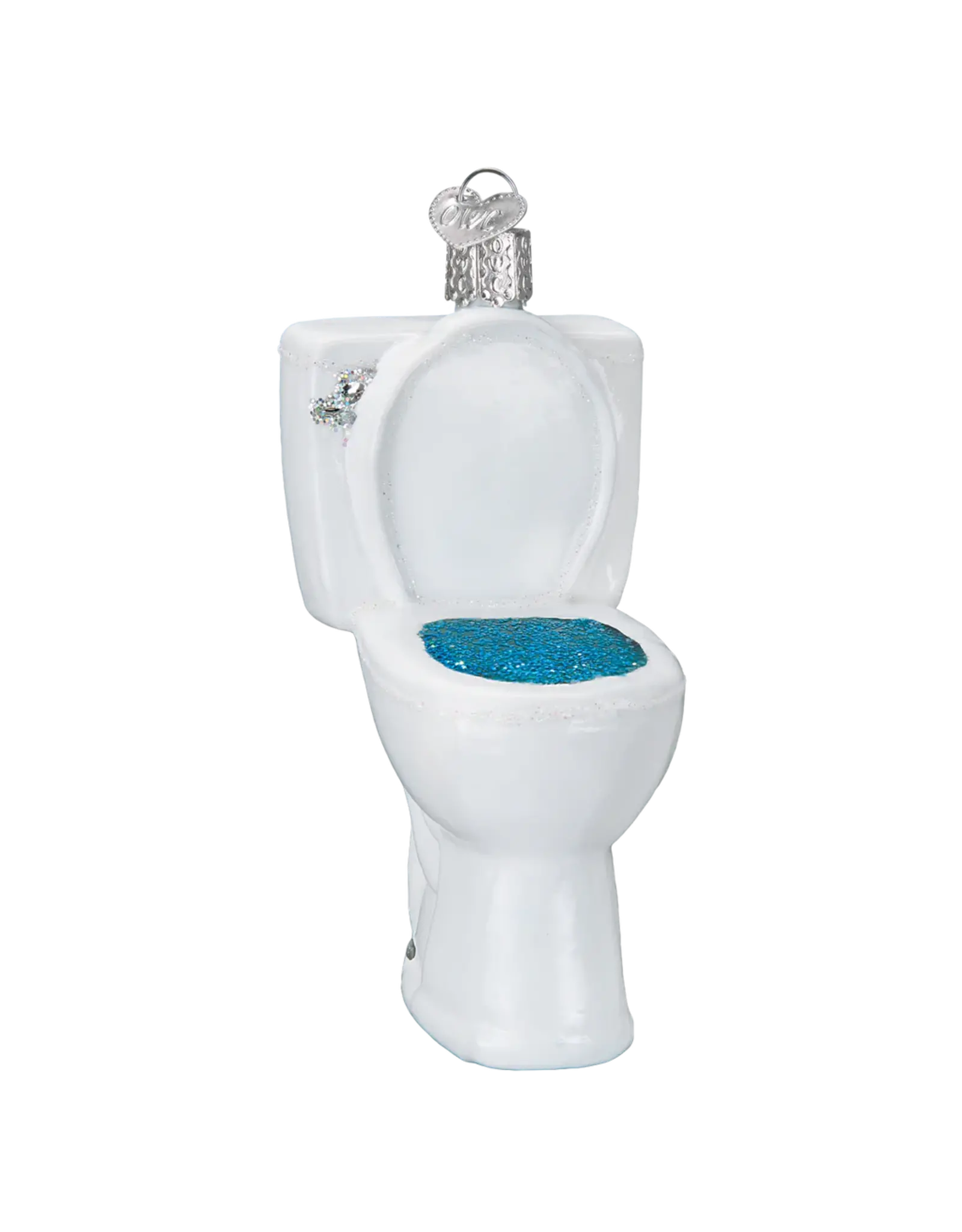 Old World Christmas The Throne Toilet Ornament