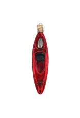 Old World Christmas Red Kayak Ornament