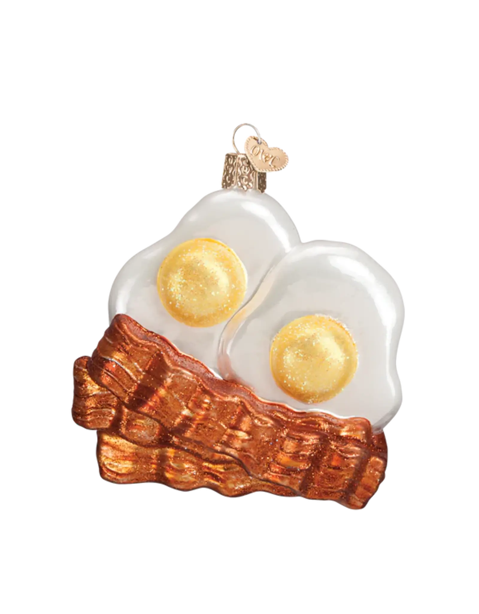 Old World Christmas Bacon And Eggs Ornament