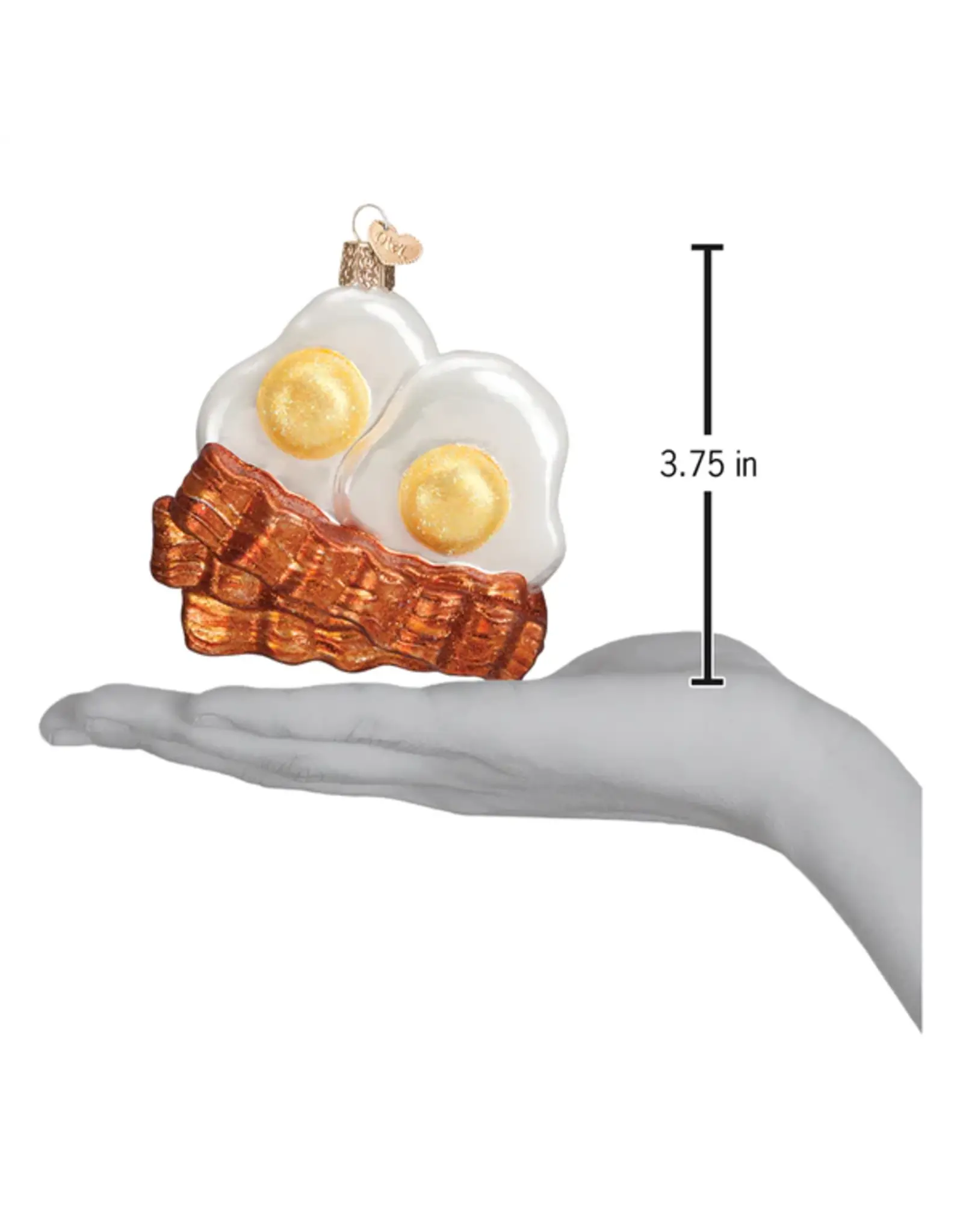 Old World Christmas Bacon And Eggs Ornament