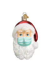 Old World Christmas Santa with Mask Ornament