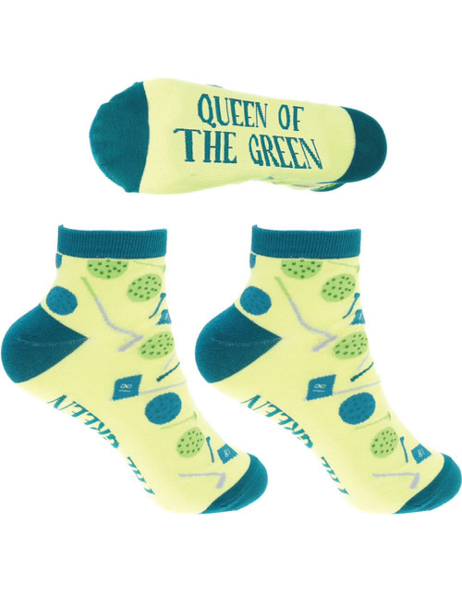 PGC Queen of the Green Ankle Socks