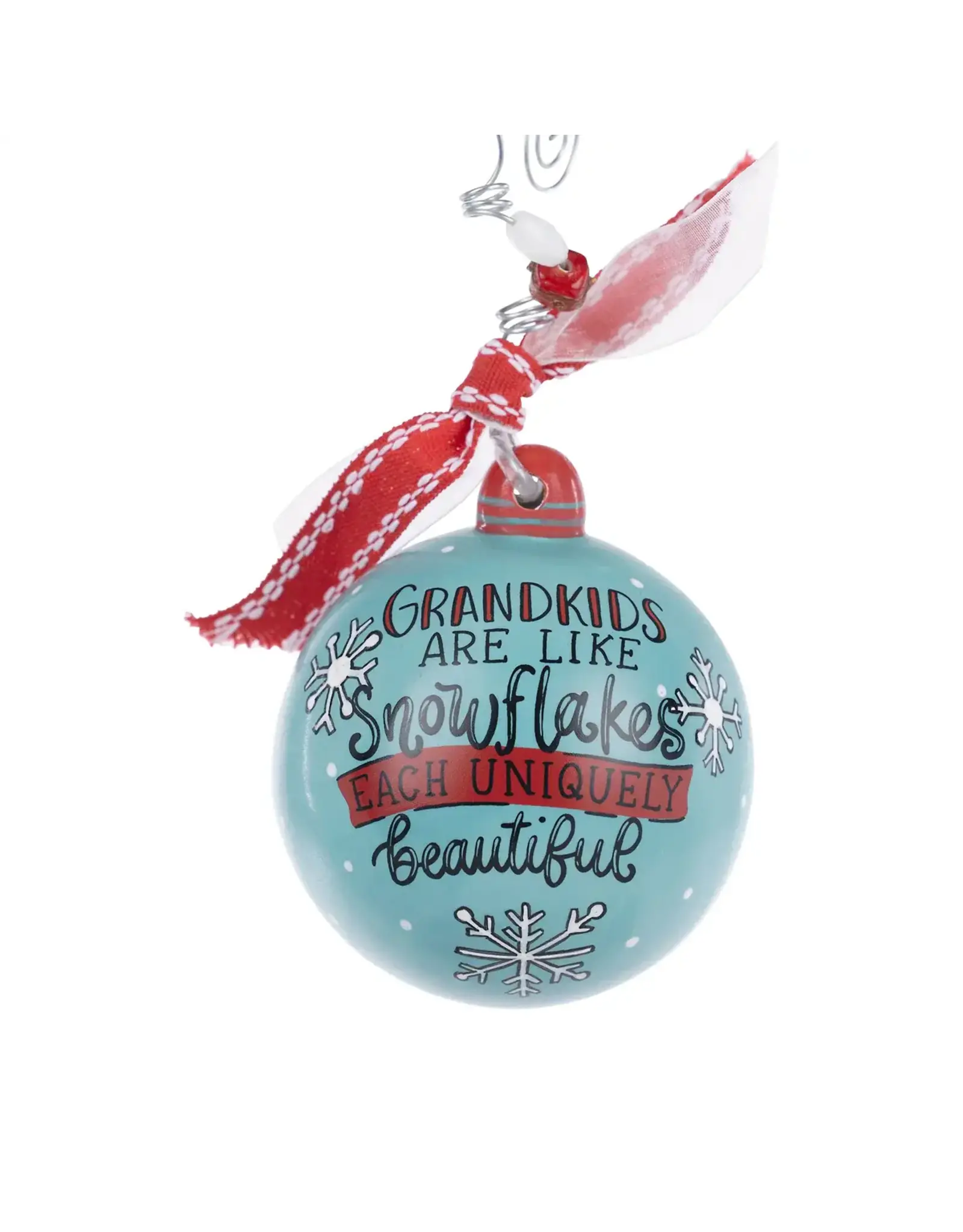 Glory Haus Grandkids Snowflake Ball Ornament