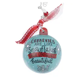 Glory Haus Grandkids Snowflake Ball Ornament
