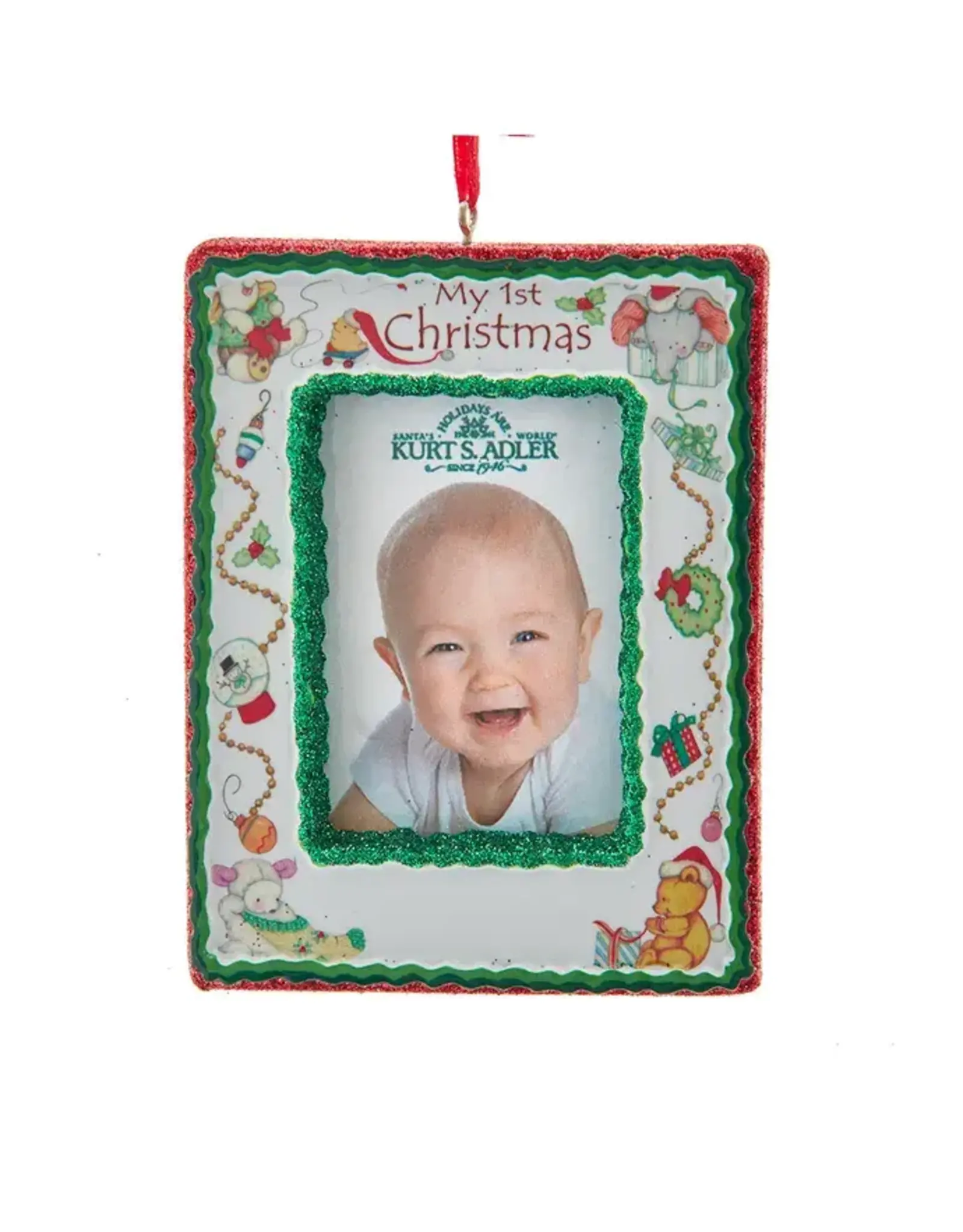 Kurt S. Adler Baby's 1st Christmas Frame Ornament