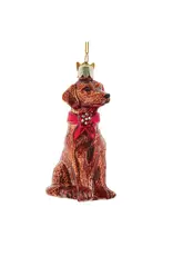 Kurt S. Adler Brown Chocolate Labrador Retriever  Ornament