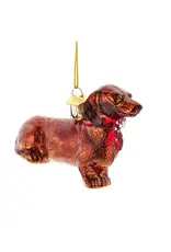 Kurt S. Adler Red Dachshund with Bandana Ornament