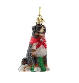 Kurt S. Adler Bernese Mountain Dog with Bandana Ornament