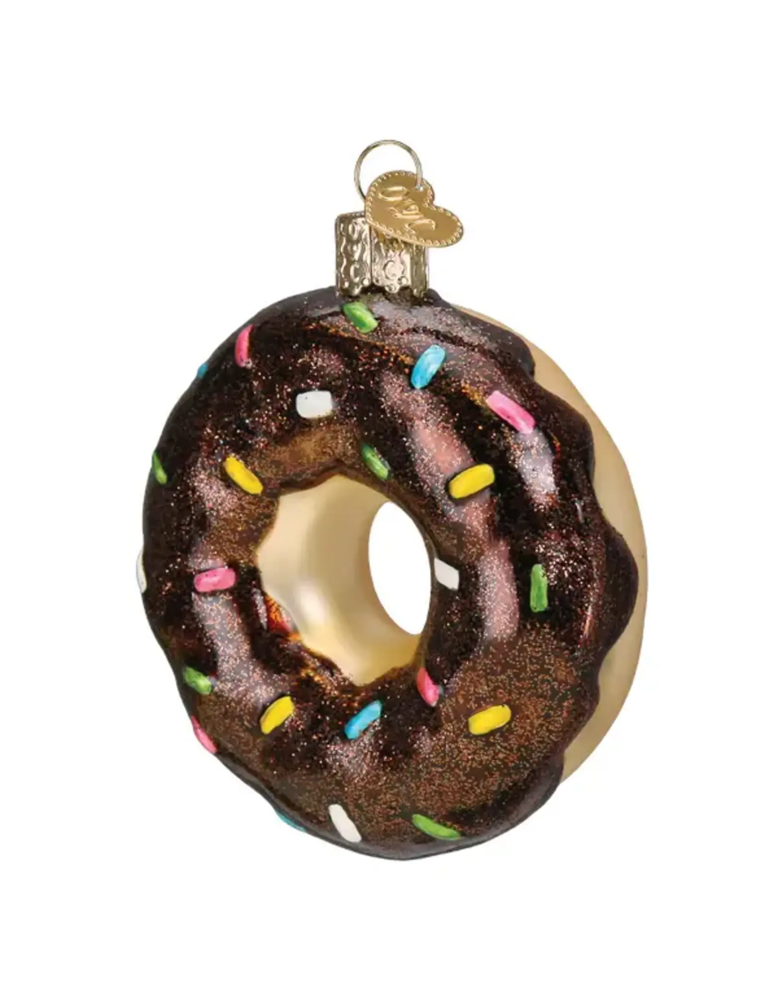 Old World Christmas Chocolate Sprinkles Donut Ornament