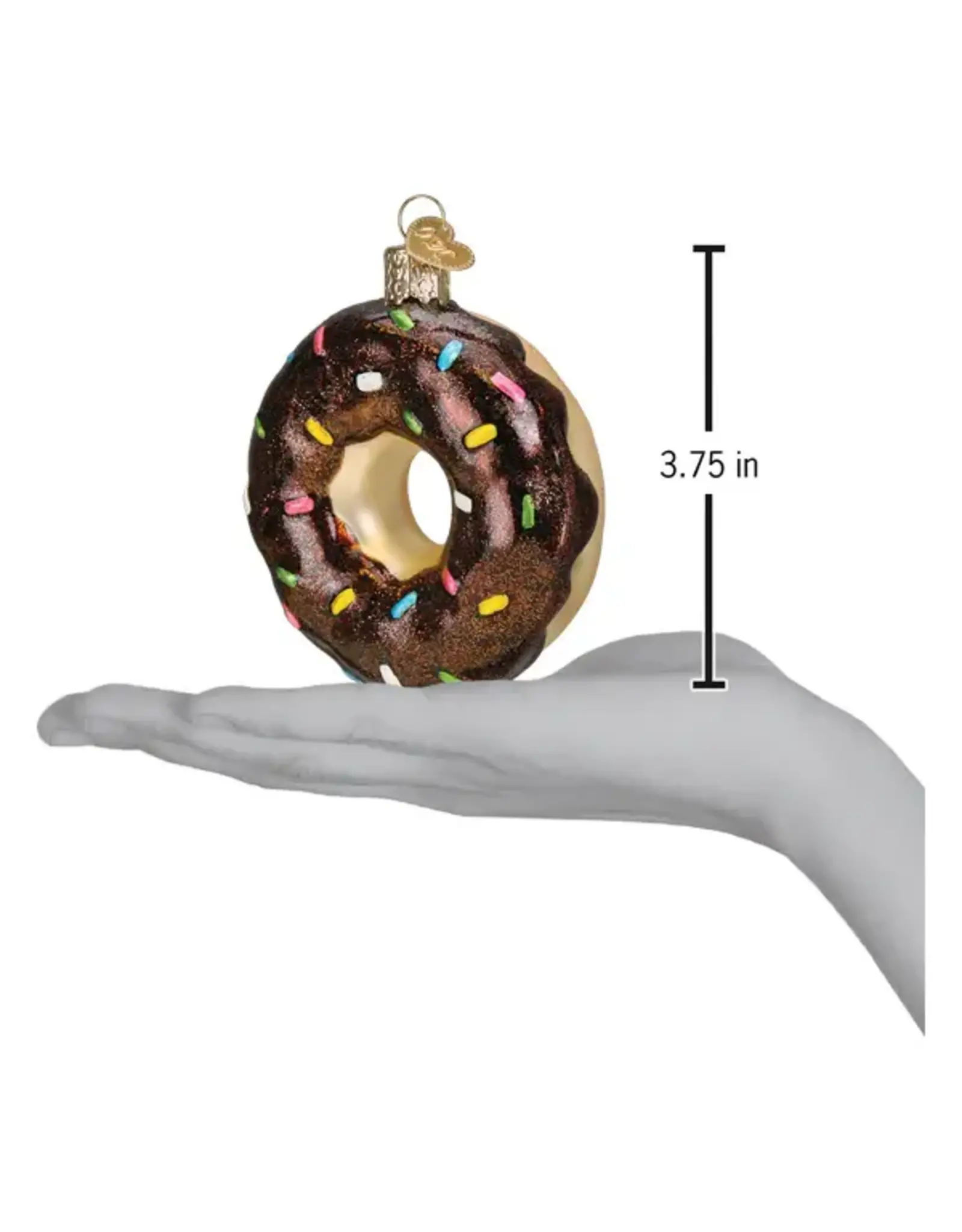 Old World Christmas Chocolate Sprinkles Donut Ornament