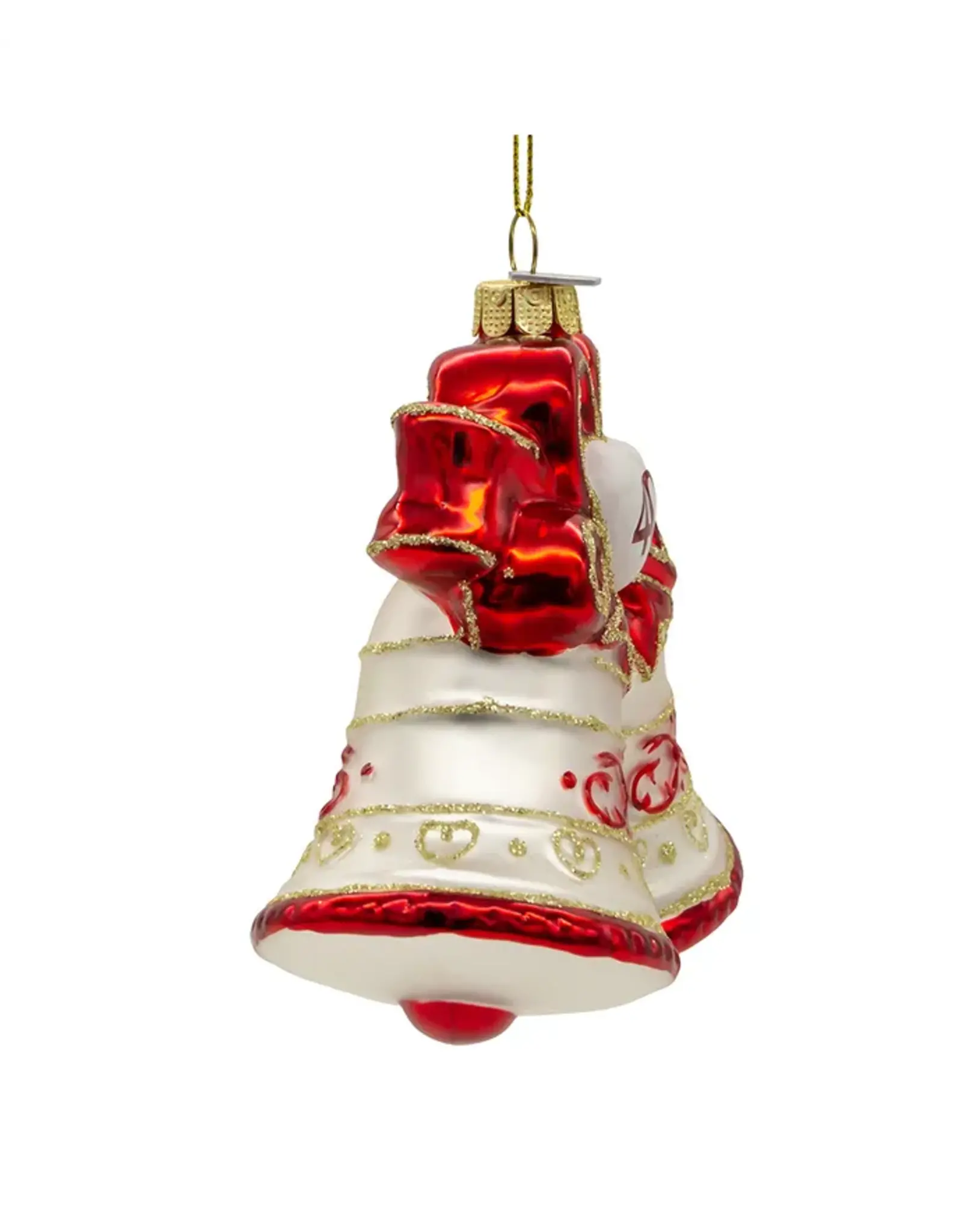 Kurt S. Adler 40th Anniversary Bells Glass Ornament