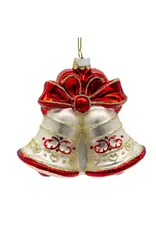 Kurt S. Adler 40th Anniversary Bells Glass Ornament