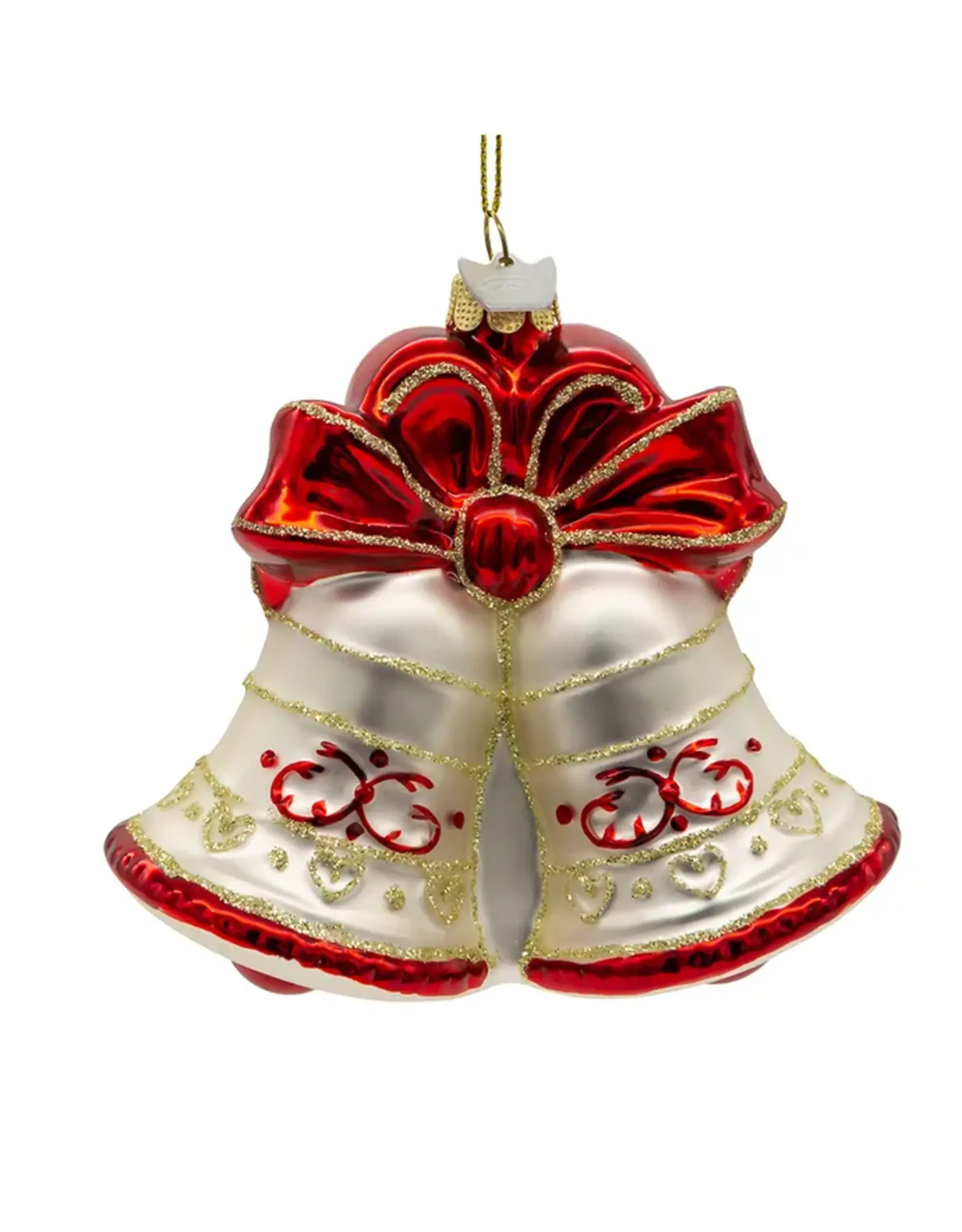 Kurt S. Adler 40th Anniversary Bells Glass Ornament