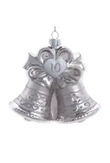 Kurt S. Adler 10th Anniversary Bells Glass Ornament