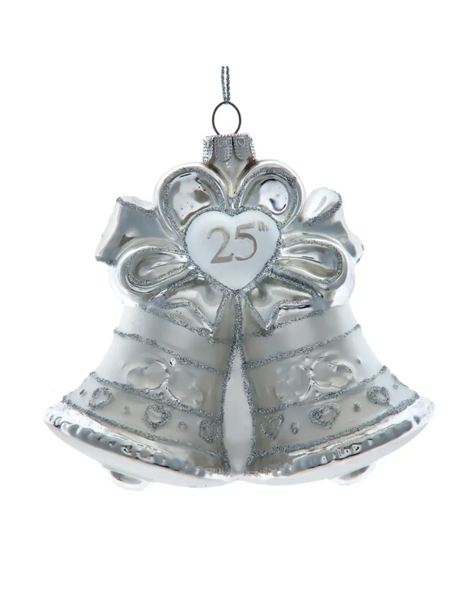 Kurt S. Adler 25th Anniversary Bells Glass Ornament