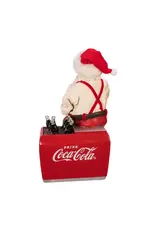 Kurt S. Adler Santa on Coke Cooler