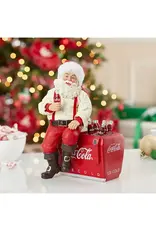 Kurt S. Adler Santa on Coke Cooler