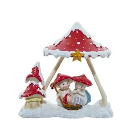 Kurt S. Adler Merry Little Mushroom Nativity