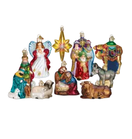 Old World Christmas Nativity Ornaments Collection