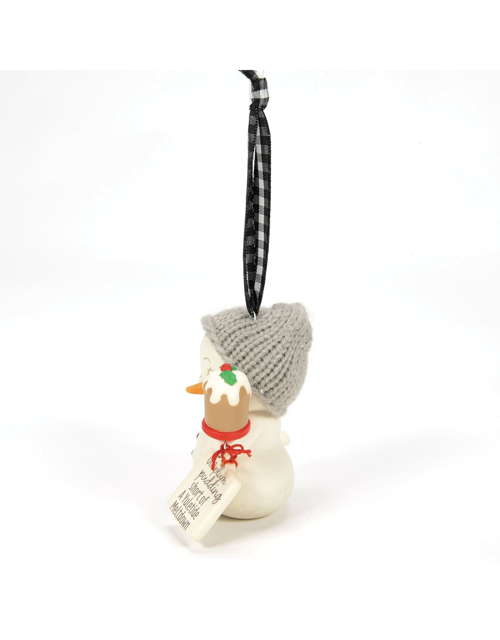 Enesco One Plum Pudding Short Snowpinion Ornament