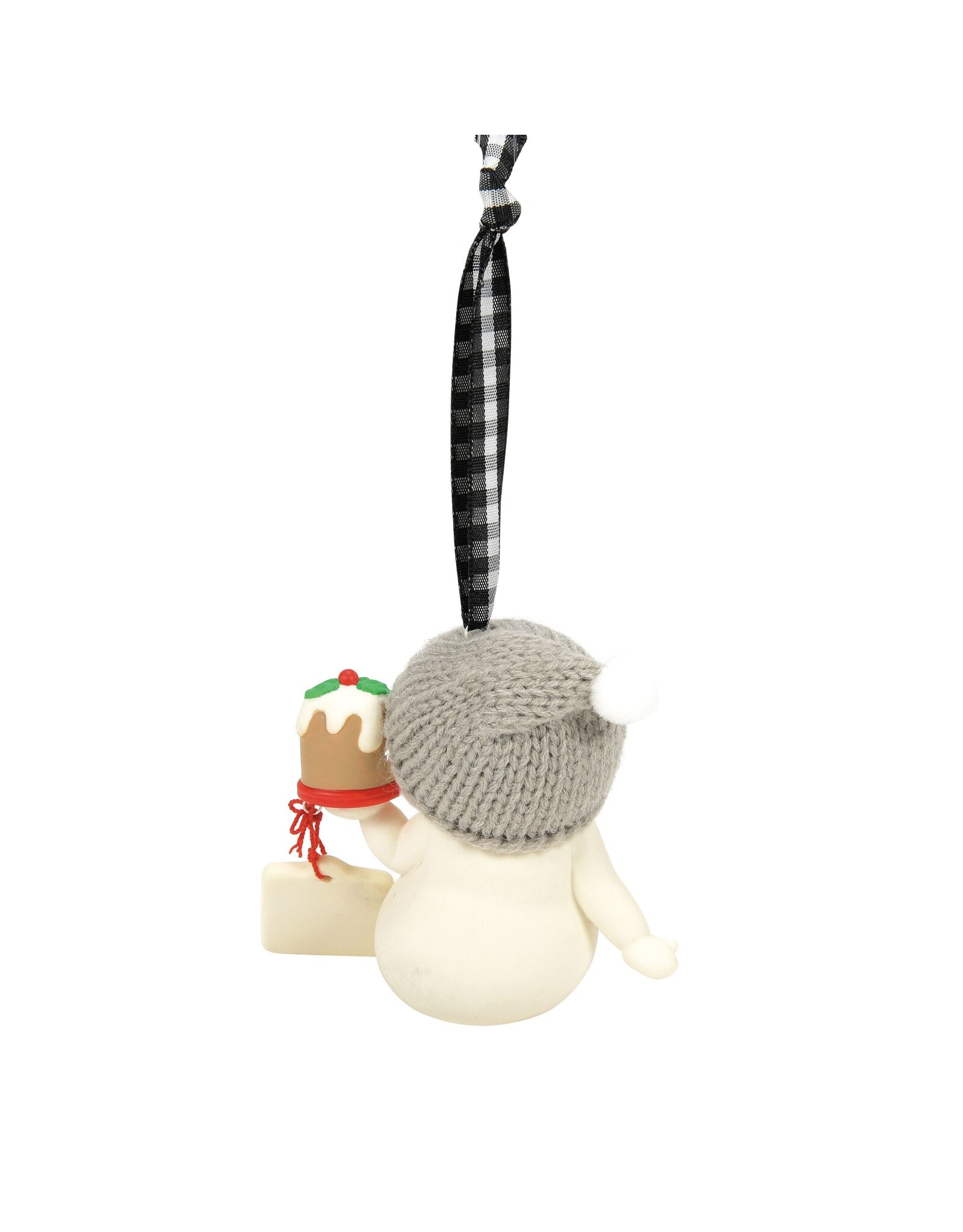 Enesco One Plum Pudding Short Snowpinion Ornament